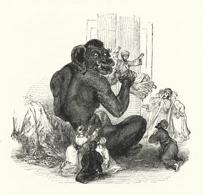 The Giant and his Prisoners by William (after) Harvey