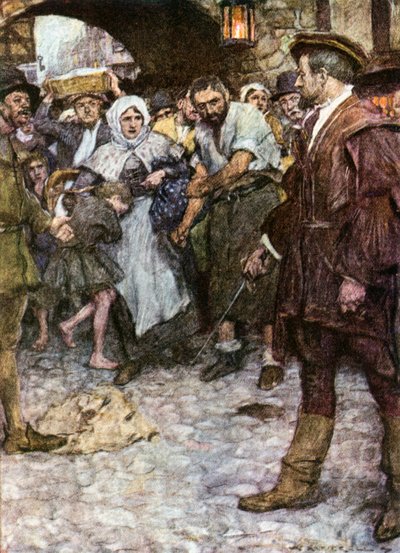 "Loose Thy Hold from the Boy, Good Wife" by William (after) Hatherell