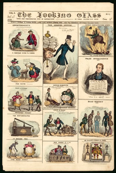 The Looking Glass by William (after) Heath