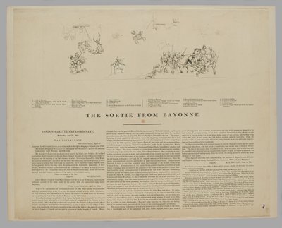 The Sortie from Bayonne by William (after) Heath