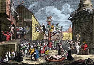 Emblematical print of the South Sea Scheme by William (after) Hogarth