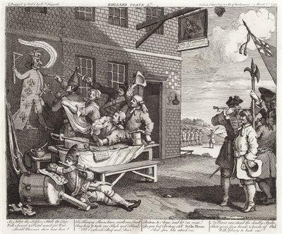 The Invasion - England - Plate 2 by William (after) Hogarth