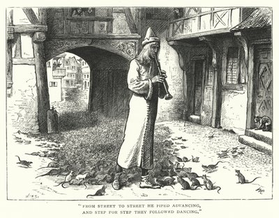 The Pied Piper of Hamelin by William (after) Ralston