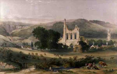 Byland Abbey from the South West, from 