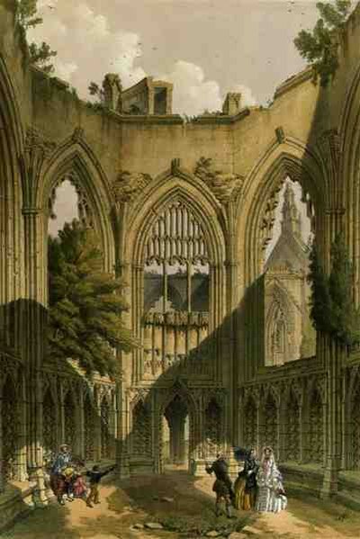 Howden Abbey, the Chapter House, from 