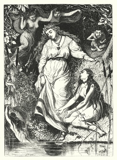 The Chase of the Siren by William (after) Small