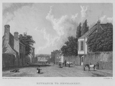 Entrance to Newmarket by William (after) Westall