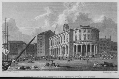 Guild-Hall or Exchange, Newcastle on Tyne by William (after) Westall