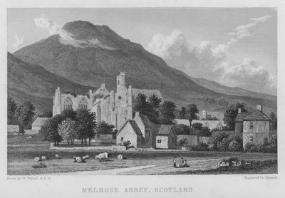 Melrose Abbey, Scotland by William (after) Westall