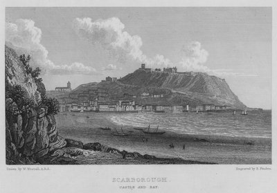 Scarborough, Castle and Bay by William (after) Westall