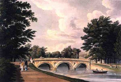 Trinity College Bridge, Cambridge by William (after) Westall