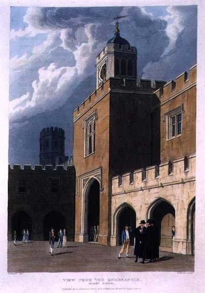 View from the Quadrangle, Rugby School, from 