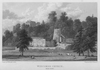 Widcombe Church, near Bath (engraving) by William (after) Westall