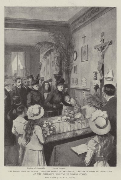 The Royal Visit to Dublin, Princess Henry of Battenberg and the Duchess of Connaught at the Children