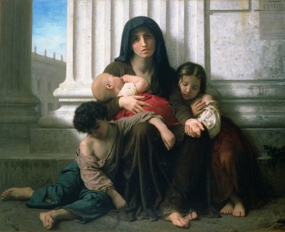 Charity or The Indigent Family by William Adolphe Bouguereau