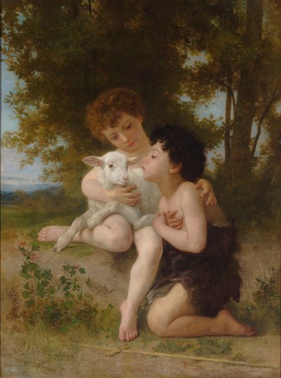 Children with the Lamb by William Adolphe Bouguereau