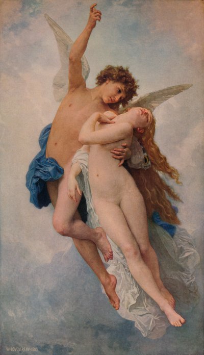 Cupid and Psyche, 1889, 1938 by William Adolphe Bouguereau