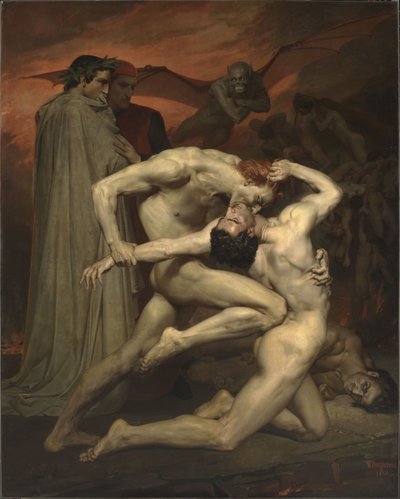 Dante and Virgil in Hell by William Adolphe Bouguereau