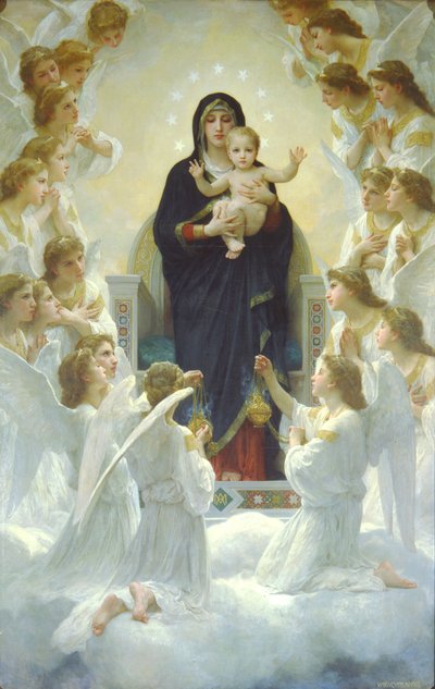 The Queen of the Angels or The Virgin with Angels by William Adolphe Bouguereau