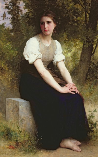 The Song of the Nightingale, c.1895 by William Adolphe Bouguereau