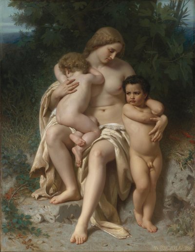 The First Quarrel: Cain and Abel by William Adolphe Bouguereau