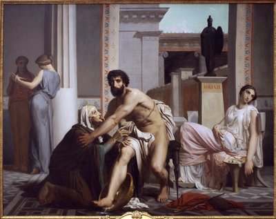 Ulysses recognized by his nurse, Euryclee by William Adolphe Bouguereau