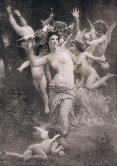 A Nest of Cupids, Bibbys Annual by William Adolphe after Bouguereau