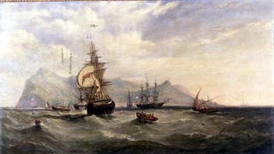 Outward Bound - Entering Funchal Roads, Madeira by William Adolphus Knell