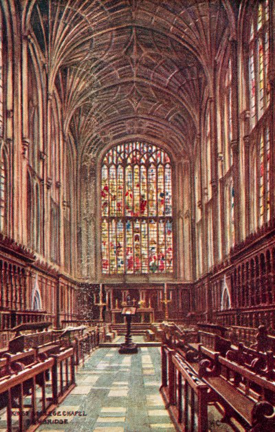 Kings College Chapel, Cambridge by William Affleck Carruthers