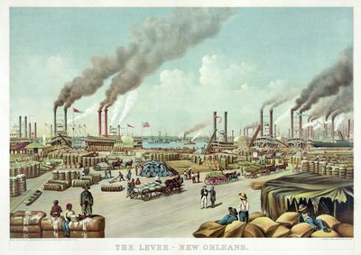 The Levee, New Orleans, pub. Currier & Ives by William Aiken Walker