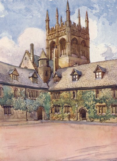 Mob quad, Merton College by William Ainsworth Wildman