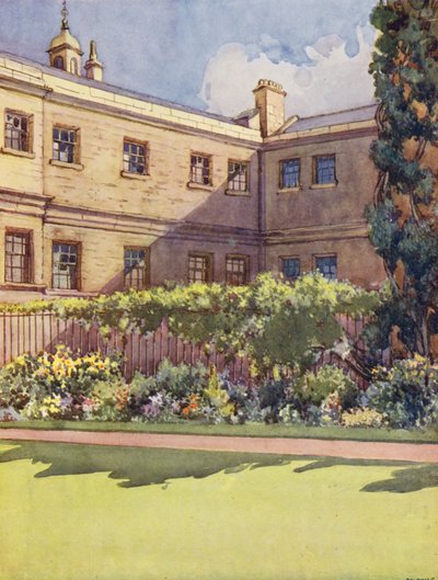 Trinity College from the garden by William Ainsworth Wildman