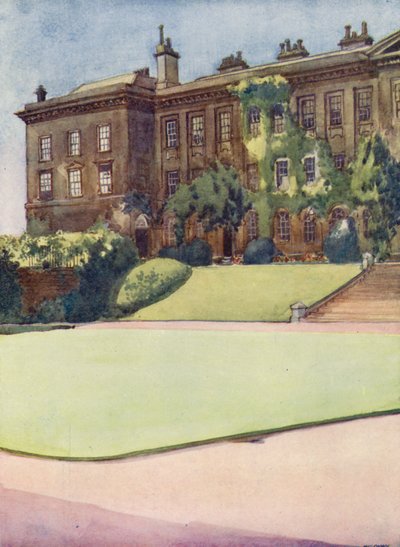 Worcester College front quadrangle by William Ainsworth Wildman