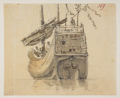 A Boat, from an Album of 372 drawings of landscapes, coastlines, costumes and everyday life made during Lord Macartney