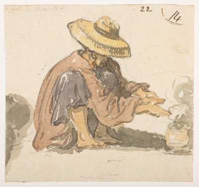 Man, Probably of Turon Bay, from an Album of 372 Drawings of Landscapes, Coastlines, Costumes and Everyday Life by William Alexander