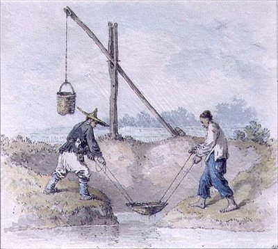 Chinese Labourers Collecting Water by William Alexander