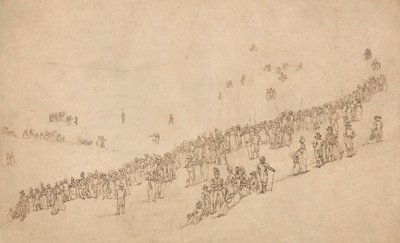 Study for Dinner in Mote Park, Maidstone after the Royal Review of the Kentish Volunteers on 1st August 1799 by William Alexander