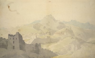 The Great Wall of China, from Album of 220 Drawings by William Alexander