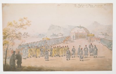 The Emperor of China receiving the Ambassador at Jehol, Tartary by William Alexander