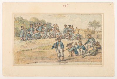 Studies of Chinese, from an Album of 372 drawings of landscapes, coastlines, costumes and everyday life made during Lord Macartney