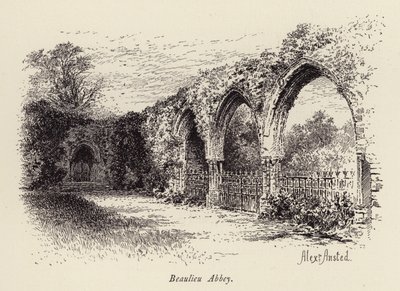 Beaulieu Abbey by William Alexander Ansted