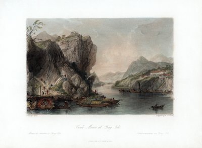 Coal Mines at Ying-Tih, China, c1840 by William Alexander Le Petit