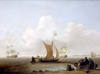 A Dutch Kaag and Other Dutch Shipping off the Coast of Holland by William Anderson