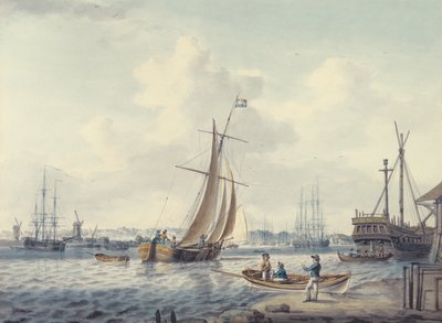 A View of Greenwich and Deptford Showing the Royal Naval College and the Royal Dockyard, 1789 by William Anderson