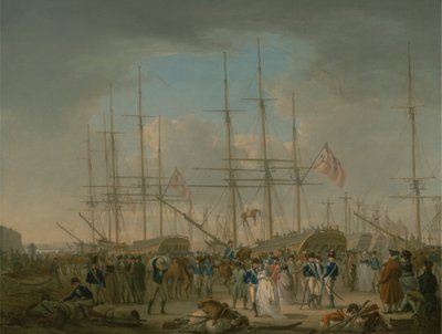 Hussars Embarking at Deptford by William Anderson