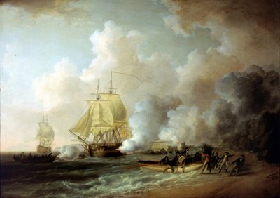 The capture of Fort Louis (Martinique) by the British, on 20 March 1794 by William Anderson