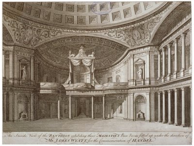 Interior of the Pantheon, Oxford Street, Westminster, London, 1784 by William Angus