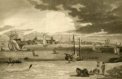 View of Liverpool, from the ferry, Lancashire by William Angus
