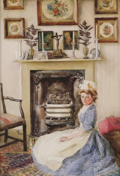 Blackleading the Fire Grate by William B. E. Rankin