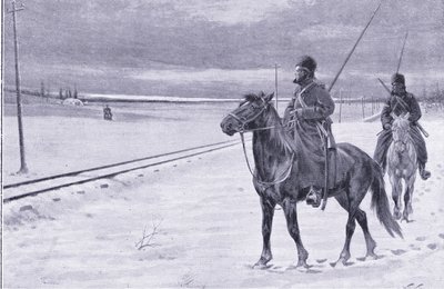 Guarding the Railway Near Mukden by William Barnes Wollen